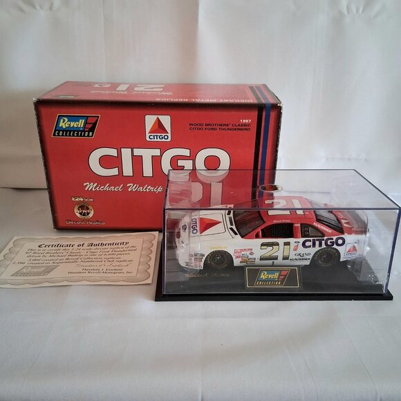 1997 Michael Waltrip Citgo 21 Wood Brothers Classic Citgo Ford Thunderbird 1:24 - Picture 1 of 10